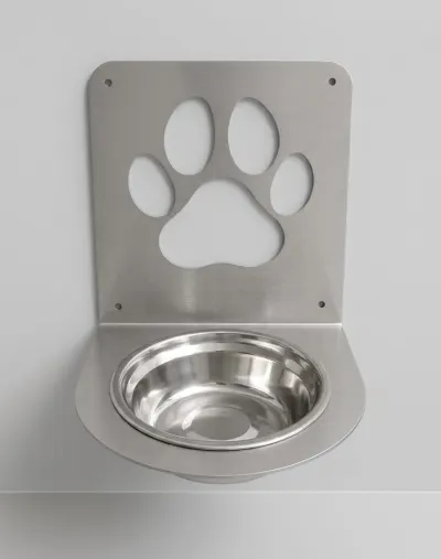 Wall-Mounted Pet Bowl