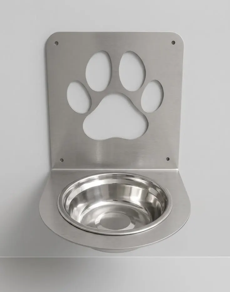 Wall-Mounted Pet Bowl