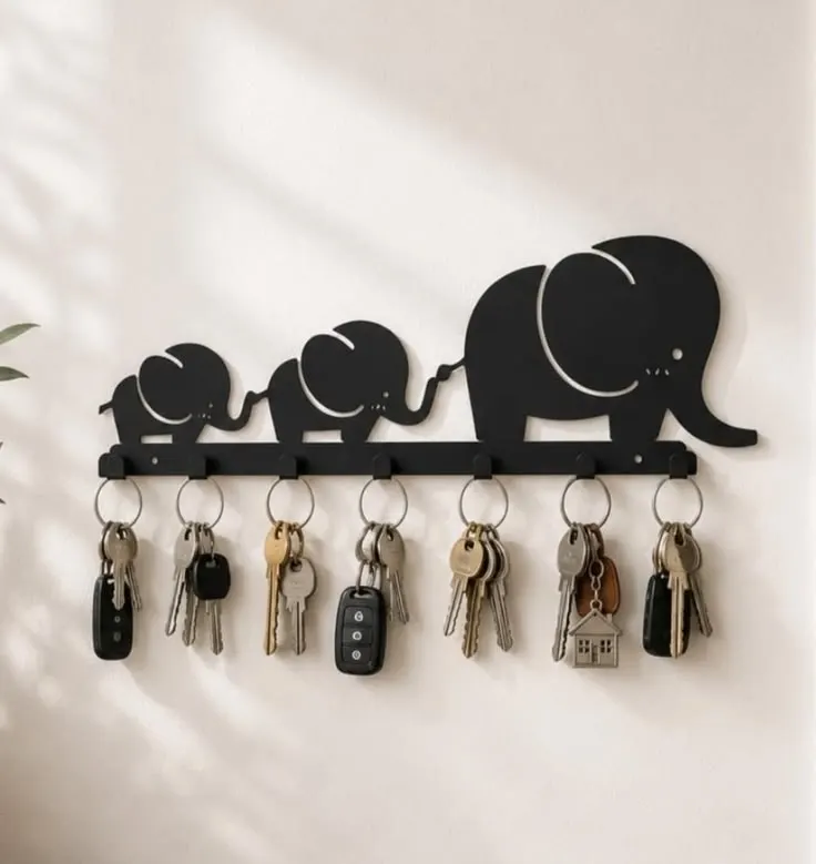Elephant Wall Key Holder