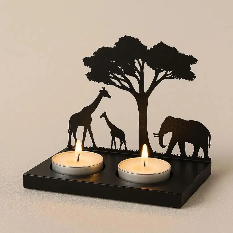 Safari Double Tealight Holder
